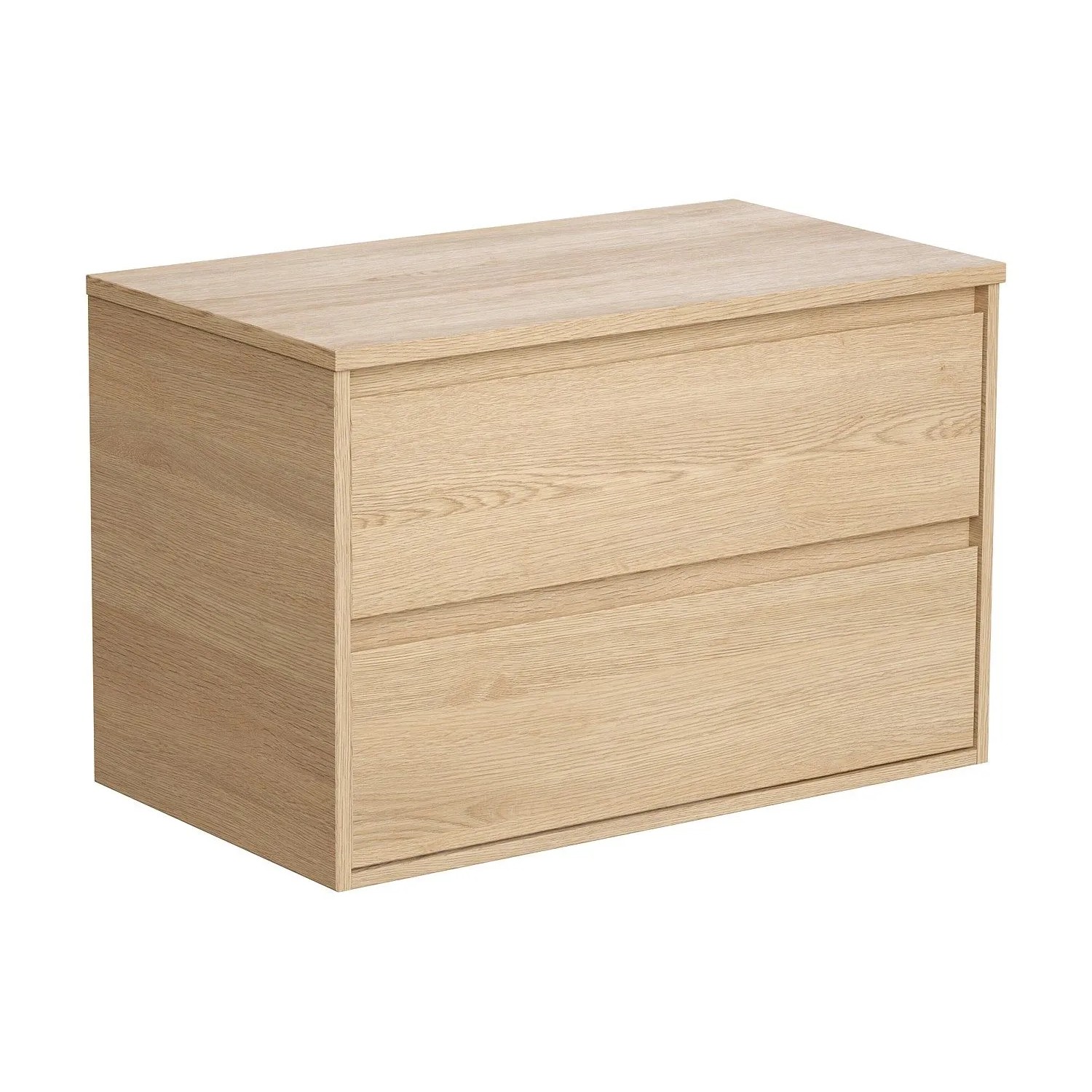 Vente-unique Waschbeckenunterschrank Milipam Naturfarben Hell 80 cm
