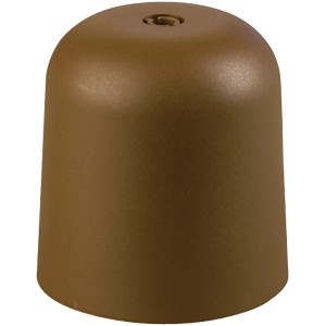 Brauner Düwi Lampen Baldachin für die Lampeninstallation.