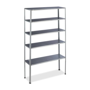 Relaxdays Schwerlastregal Stahl Silber 185 cm x 100 cm x 30 cm 8,2 kg