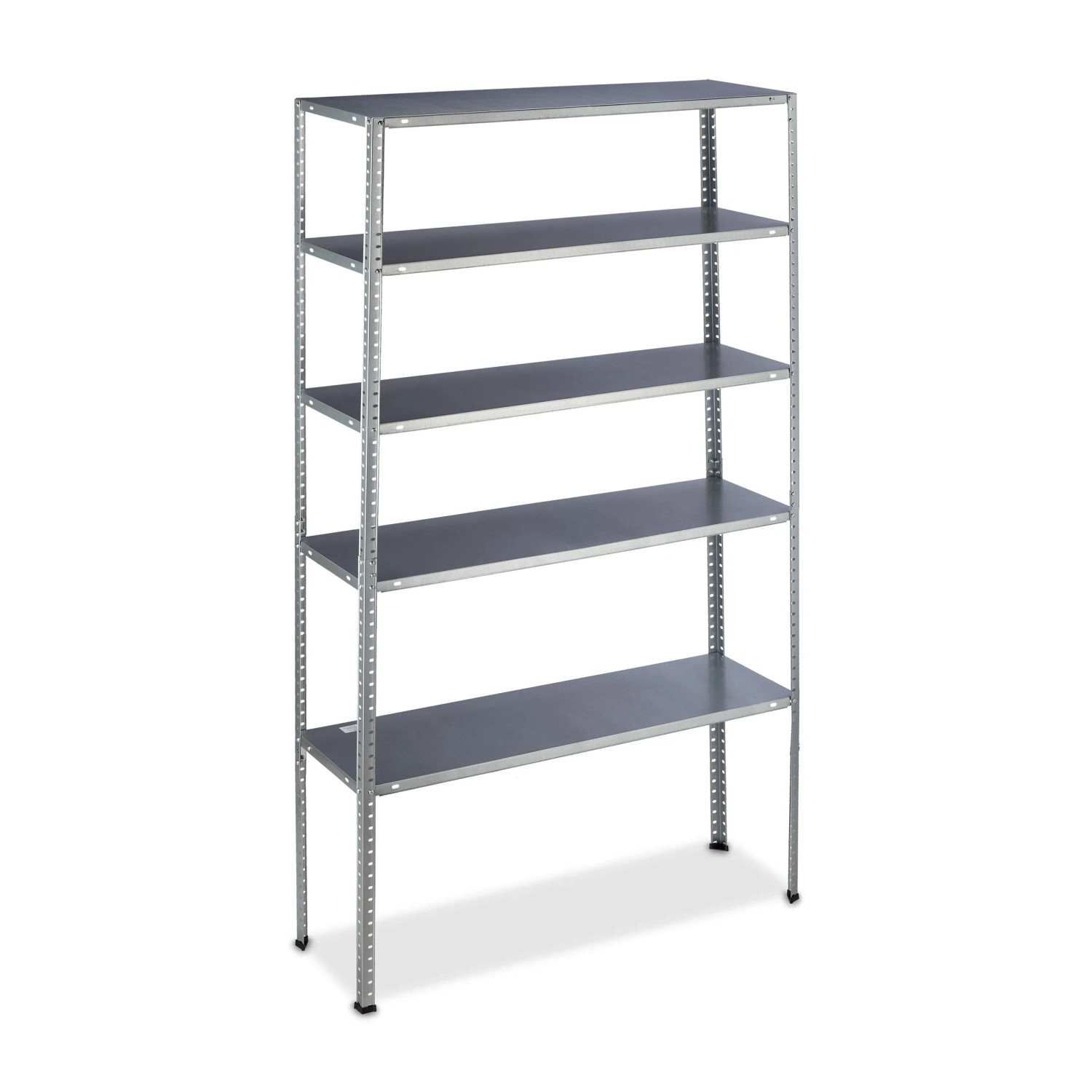 Relaxdays Schwerlastregal Stahl Silber 185 cm x 100 cm x 30 cm 8,2 kg