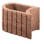 Brauner Kann Pflanzstein Mini Plus, 35x20x20 cm, mit strukturierter Oberfläche.