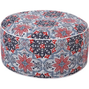 Aufblasbarer Campinghocker Elfros mit Blumenmuster für Camping & Garten.