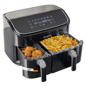 Sommertal Heißluftfritteuse HF DUAL 900 mit Doppelkammer  9 Liter