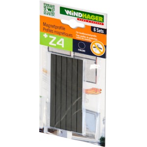 IS Magnetprofile, 3er Set, schwarz, für Insektenschutzrahmen. Hält Fliegengitter sicher geschlossen.