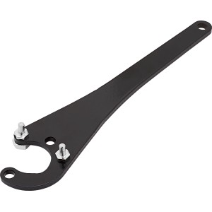 Schwarzer LUX Universal-Flanschschlüssel für Winkelschleifer Zubehör.