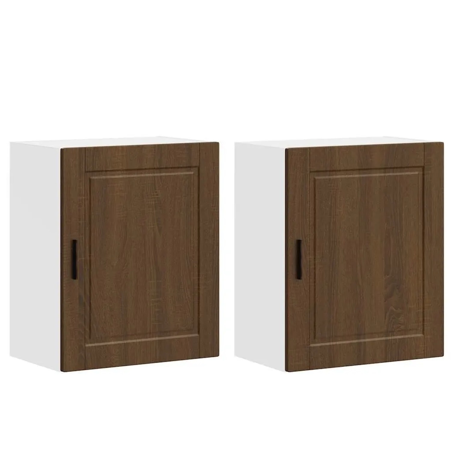 vidaXL Küchen-Hängeschränke 2 Stk Braun Eichen-Optik Holzwerkstoff 854052 günstig online kaufen