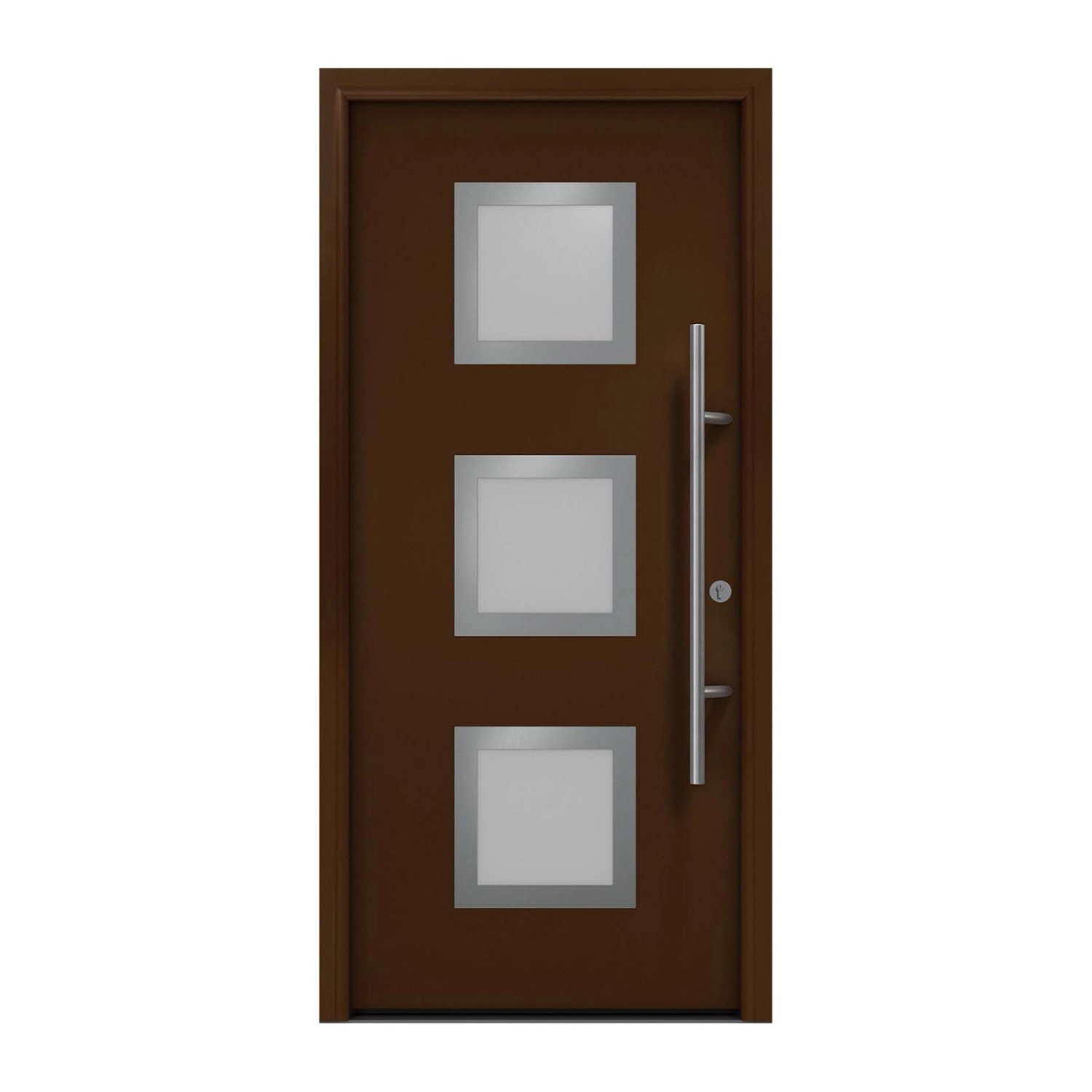 EcoStar Haustür Isopro Secur IPS 810S Terrabraun 110 cm x 210 cm DIN R günstig online kaufen