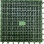 Grüne Grasfliese im 4er-Set, 30x30 cm, für Balkon und Terrasse.