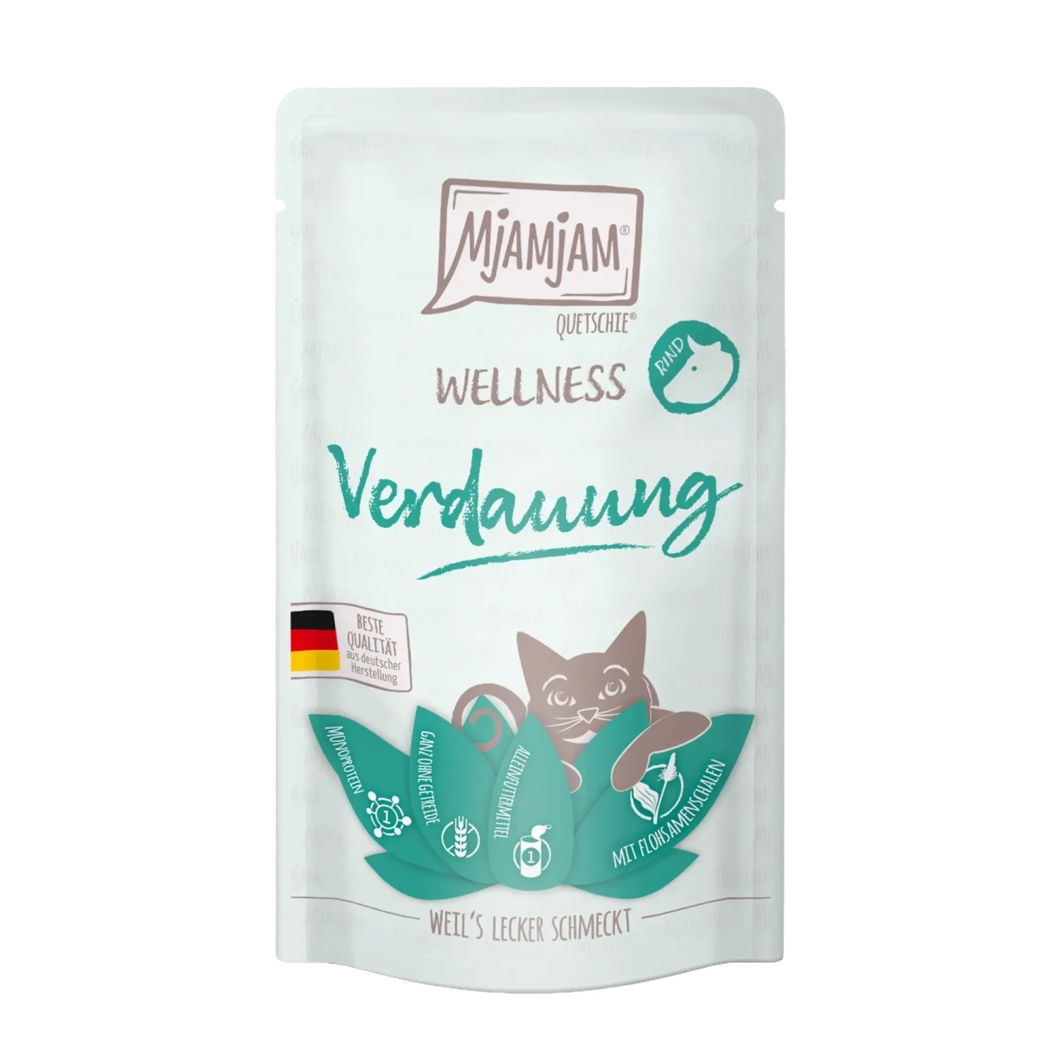 Mjamjam Katzen-Nassfutter Wellness Verdauung Rind 125 g