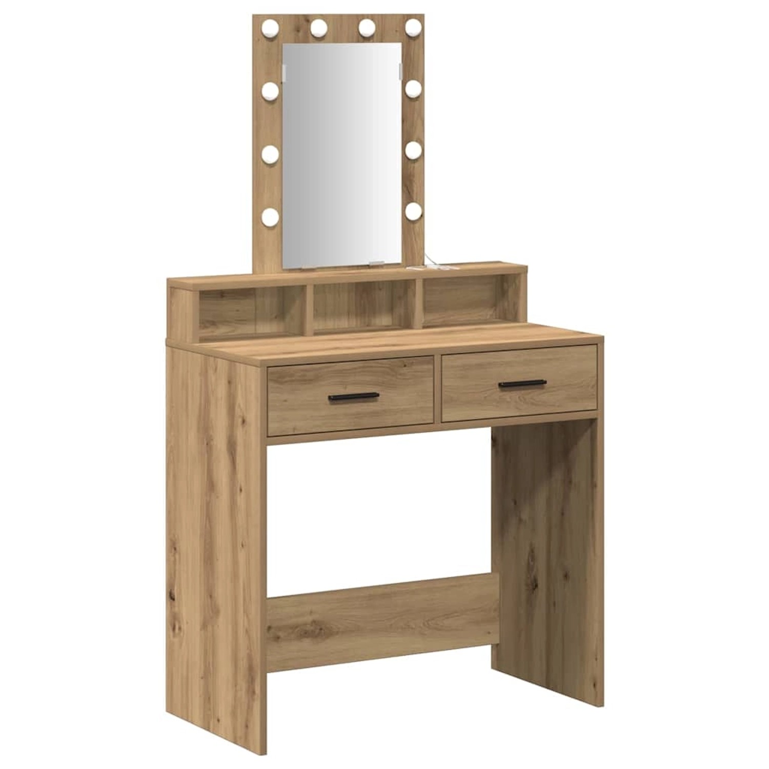vidaXL Schminktisch mit Speicher Braun 79 x 41 x 140 cm Holzwerkstoff 86517 günstig online kaufen