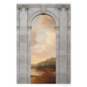 Bricoflor Bild Mit Torbogen Antike Architektur Auf Leinwandbild Gemälde Stil Kunst Wandbild Ausgefallen 80 X 120 Cm Für Wohnzimmer