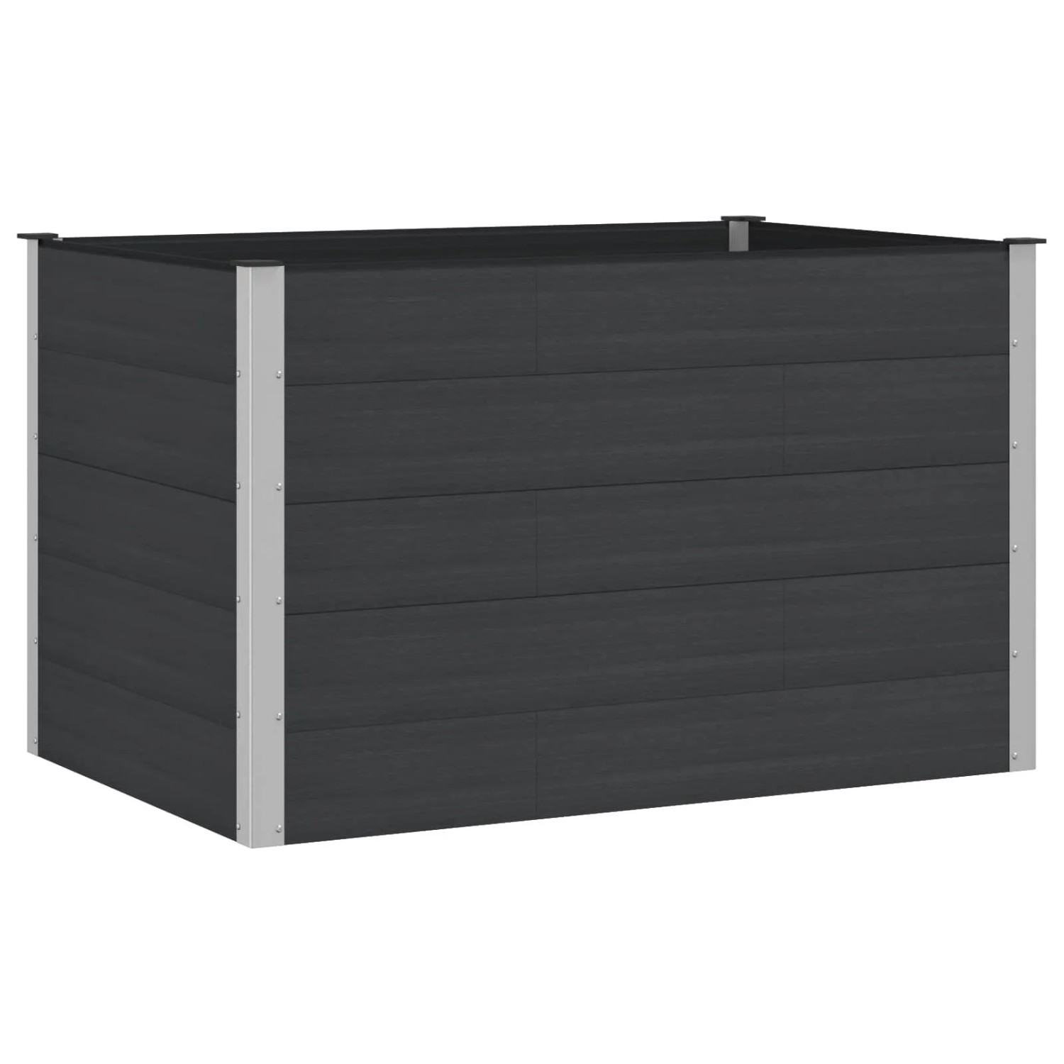 vidaXL Hochbeet Schwarz 150 x 100 x 91 cm 42038983
