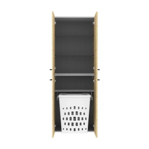 Fackelmann Doppel-Hochschrank B.Round Sandeiche 60 cm x 162 cm x 31,8 cm