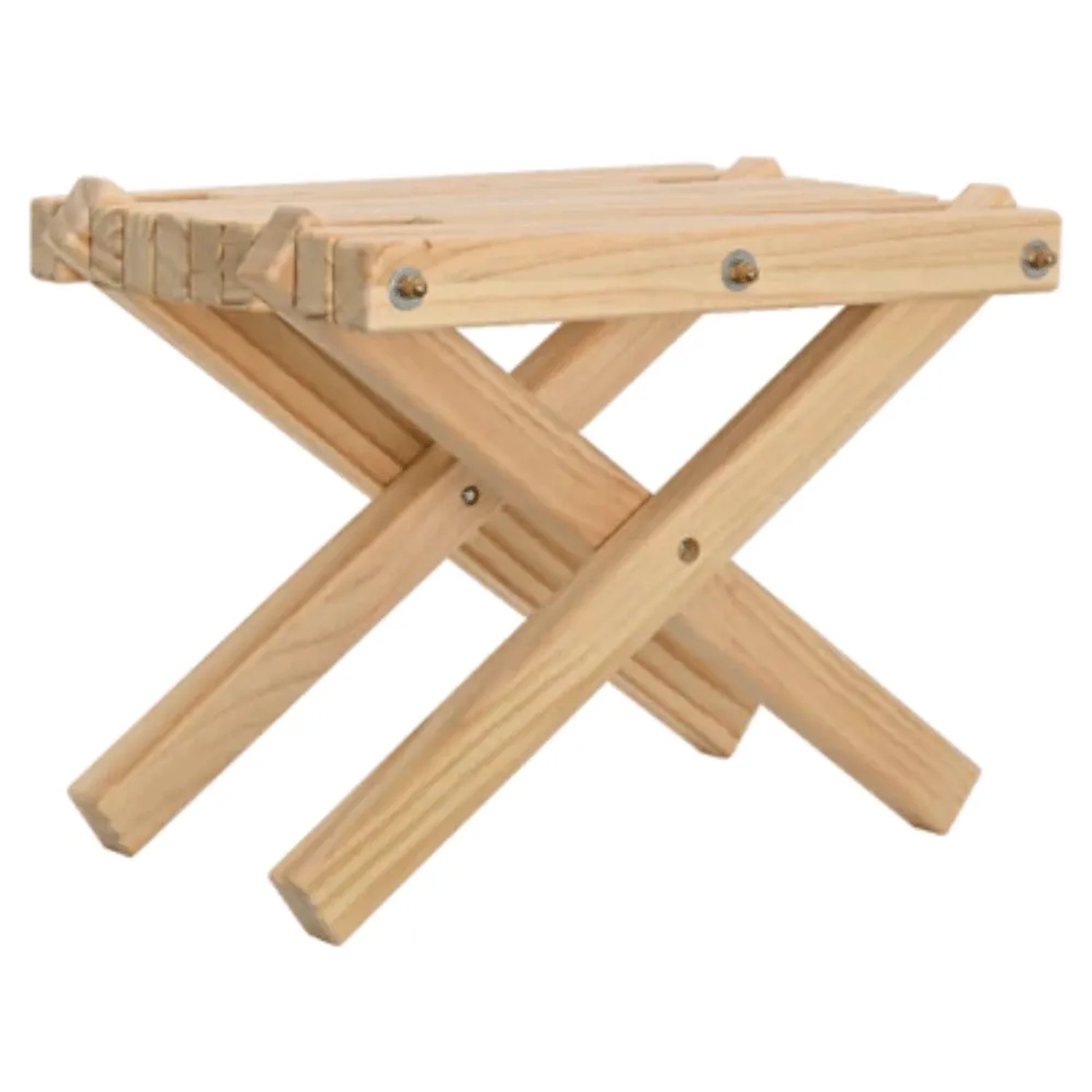 DELUKE Skandinavischer Balkontisch Holz ENNO Beistelltisch aus Kiefernholz Kleiner Gartentisch Wetterfest Tisch für Terr...