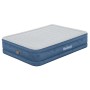 Bestway Fortech Doppelluftbett mit Elektropumpe, blau/weiß, für 2 Personen.