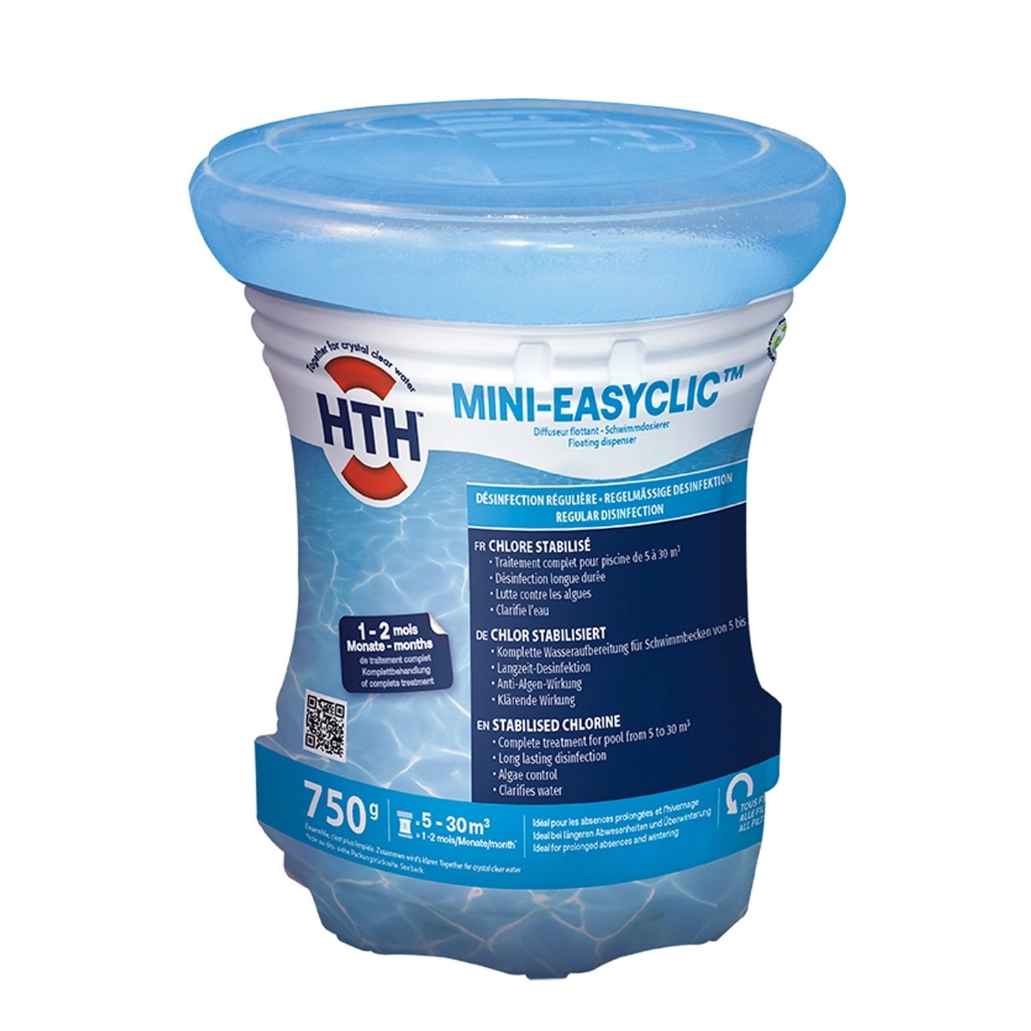 HTH Mini-Easyclic 750 g Chlor Dosierer Komplettpflege Langsam Löslich 1-2 M günstig online kaufen
