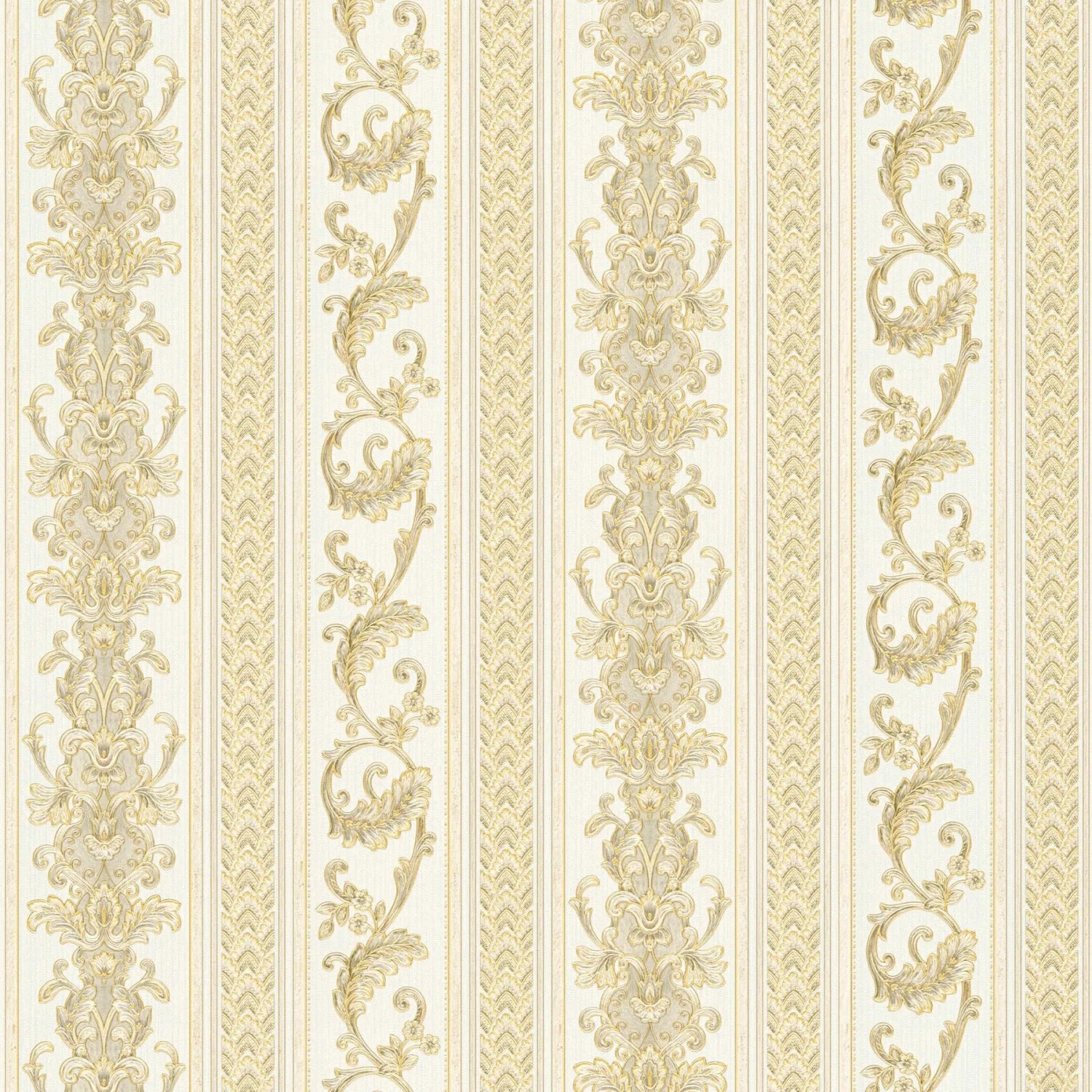 Tadessi Tapete Ornament M1-No.77 Vliestapete in Creme