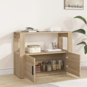 vidaXL Sideboard Sonoma-Eiche 80x30x60 cm Holzwerkstoff 819455