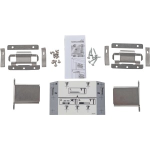 Schellenberg Automatik Rollladensicherung Maxi Set mit Montageanleitung, Schrauben und Halterungen.