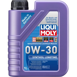 Liqui Moly Synthoil Longtime 0W-30, 1 l, Vollsynthetisches Motorenöl für PKW.