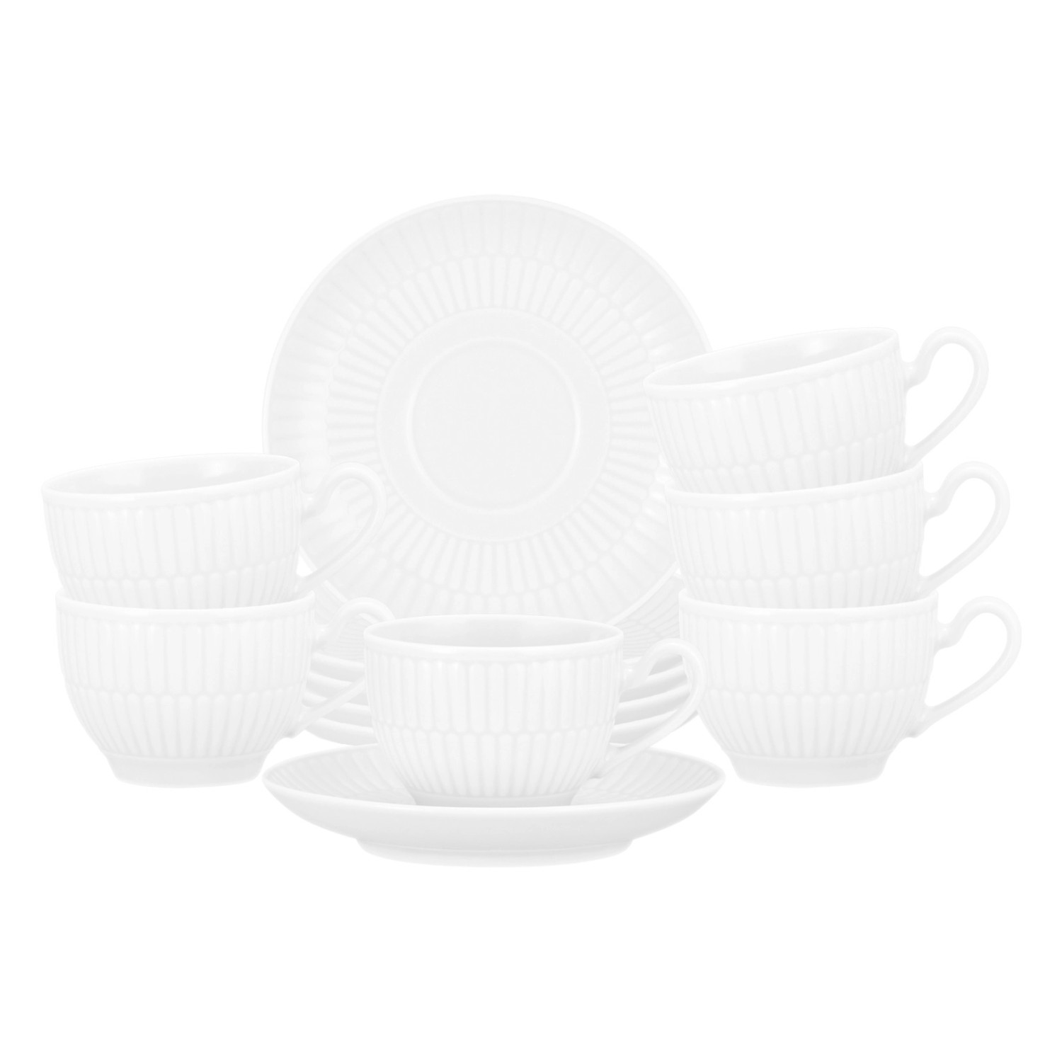 Seltmann Weiden Amina Espressotasse mit Untertasse 100 ml 6er Set Weiß günstig online kaufen