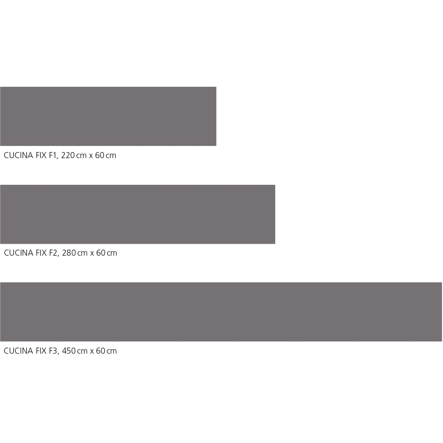 Myspotti Küchenrückwandfolie Telegrau 2 in verschiedenen Größen als Fliesenersatz.