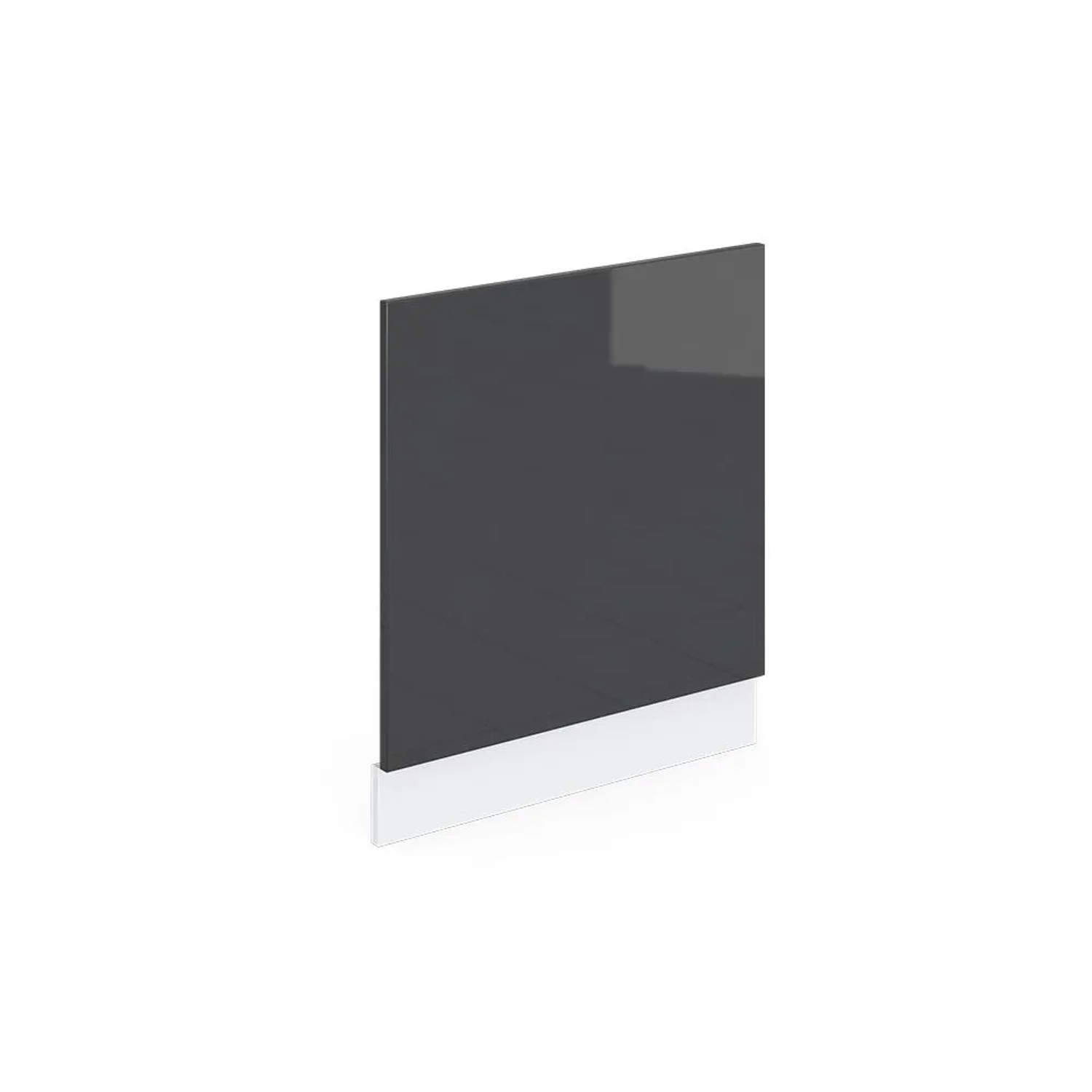 Vicco Frontblende R-Line Anthrazit Hochglanz Weiß 60 cm ohne Arbeitsplatte