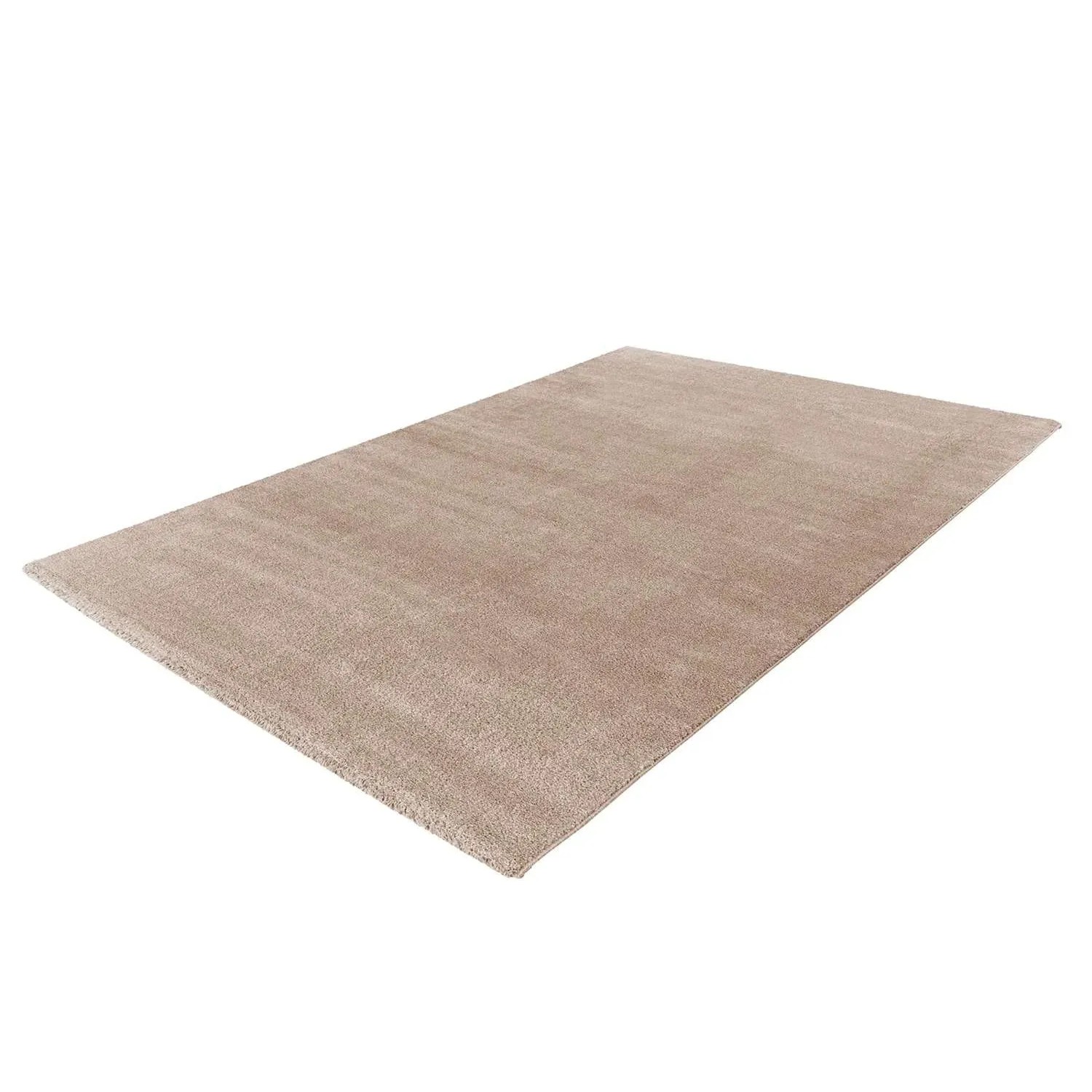 MeGusta Kurzflor Teppich in Taupe, 160x230 cm. Uni Design, klassisch und zeitlos.