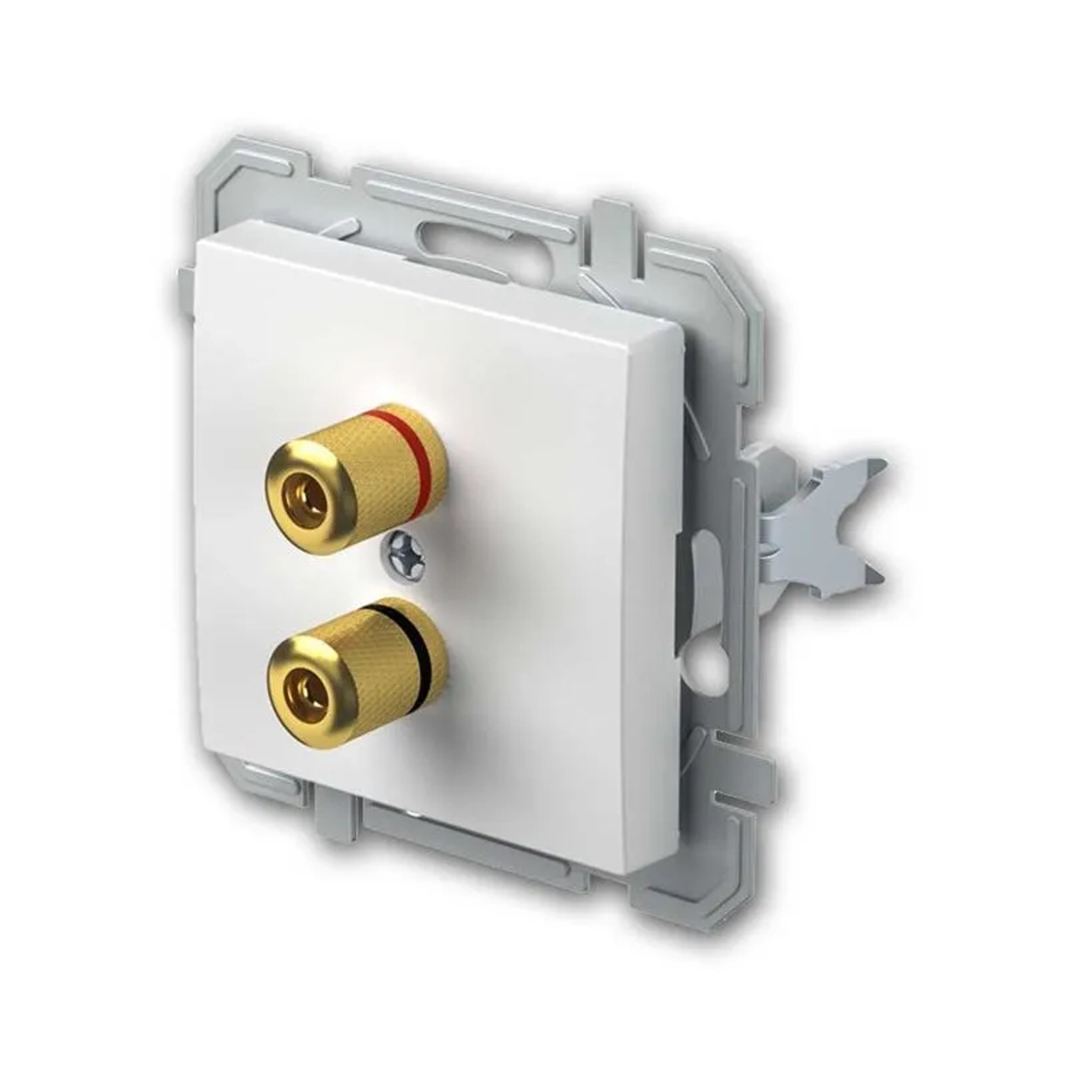 TEM LOGIQ Lautsprecher Anschluss Dose Weiß ohne Rahmen