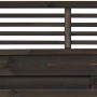 Graues Sichtschutzzaun-Element Wien, 180x90 cm, aus Holz mit Latten und blickdichter Füllung.