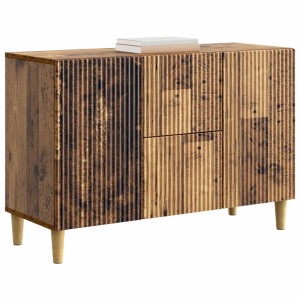 vidaXL Sideboard Altholz, Kommode mit 2 Schubladen und 2 Türen, 89x34,5x60 cm.