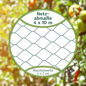 TTL GARDEN Vogelschutznetz 4x6m 20x20mm Maschenweite Laubnetz Laubschutznetz Obstbaumnetz Teichnetz Beetschutznetz