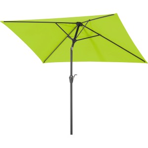 Schneider Marktschirm, 210x130 cm, Apfelgrün, mit Kurbel. Sonnenschirm für Balkon und Garten.