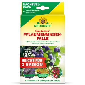 Neudorff Neudomon Pflaumenmadenfalle Nachrüst-Set für biologische Schädlingsbekämpfung.