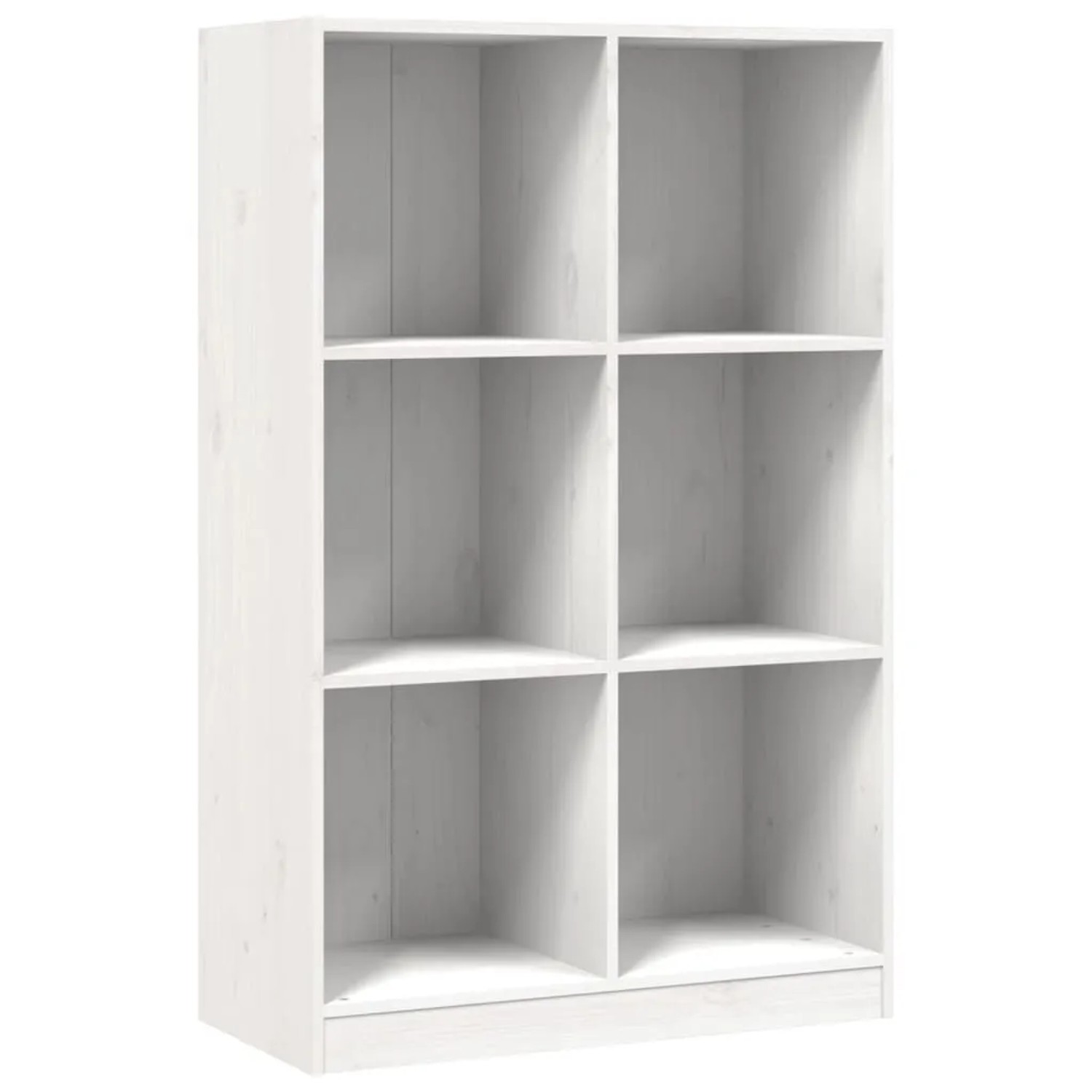 vidaXL Bücherregal Weiß 70x33x110 cm Massivholz Kiefer 836142 günstig online kaufen