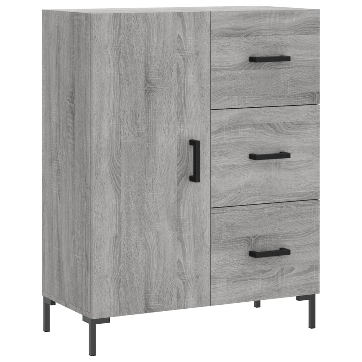 vidaXL Sideboard Grau Sonoma 69,5x34x90 cm Holzwerkstoff 827922 günstig online kaufen