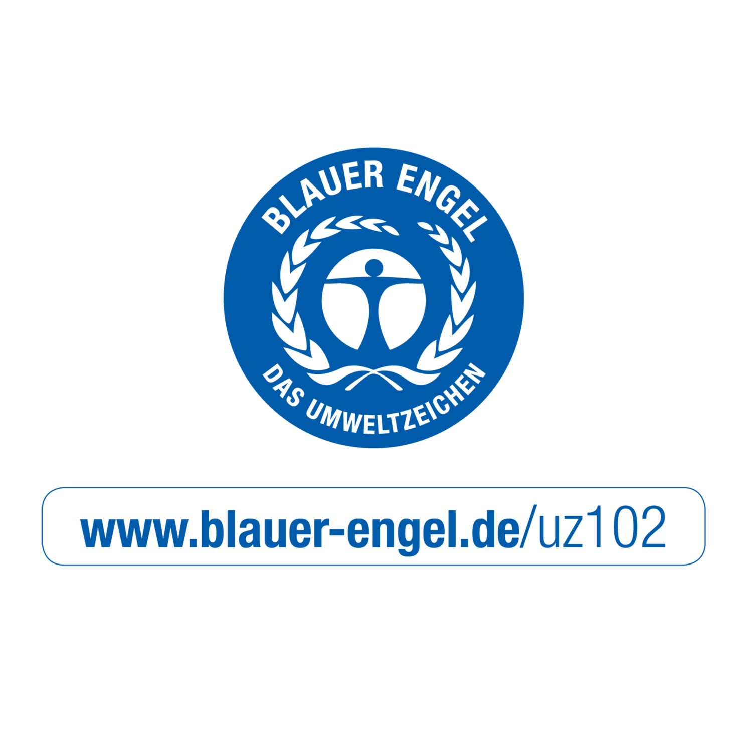 Blauer Engel Umweltzeichen für CREATE! by OBI Wandfarbe, umweltfreundliche, matte, grüne Innenfarbe.