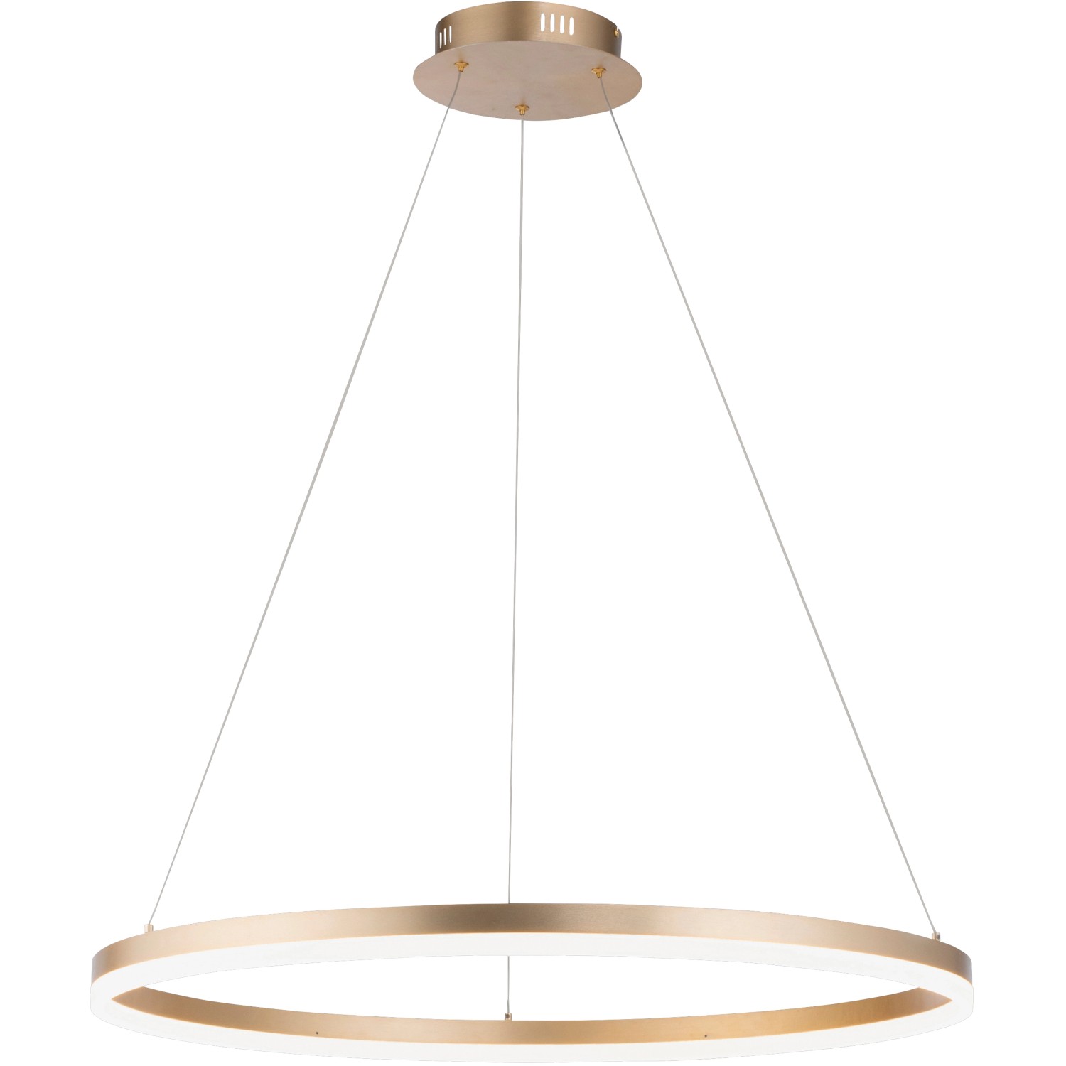 Paul Neuhaus LED-Hängelampe Titus, Ø 80 cm, messing, dimmbar günstig online kaufen