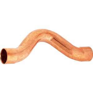 Kupfer Löt-Überbogen, Ø 18 mm, Fitting für dauerhafte Rohrverbindung.