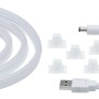 Paulmann LED Strip Neon Colorflex USB Pink, 1m, mit USB-Anschluss und Halteclips.