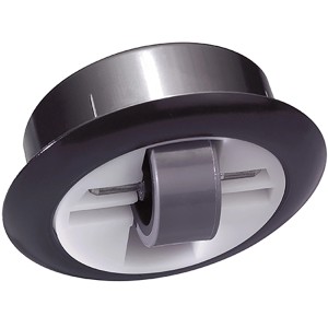 Wagner Lenkrolle Roller-Mini, Ø 2,7 cm, schwarz. Möbelrolle für harte Böden.