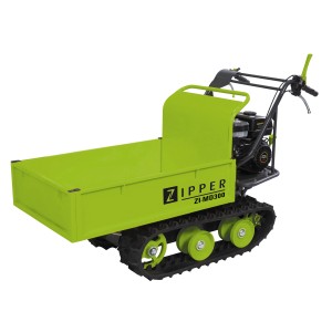 Zipper Miniraupendumper ZI-MD300 mit Schneeschild, 300 kg Nutzlast. Ideal für unwegsames Gelände.