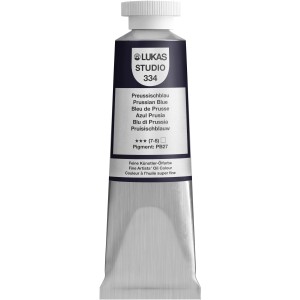 Lukas Studio Ölfarbe Preussischblau, 37ml Tube. Künstler-Ölfarbe in Premium-Qualität.