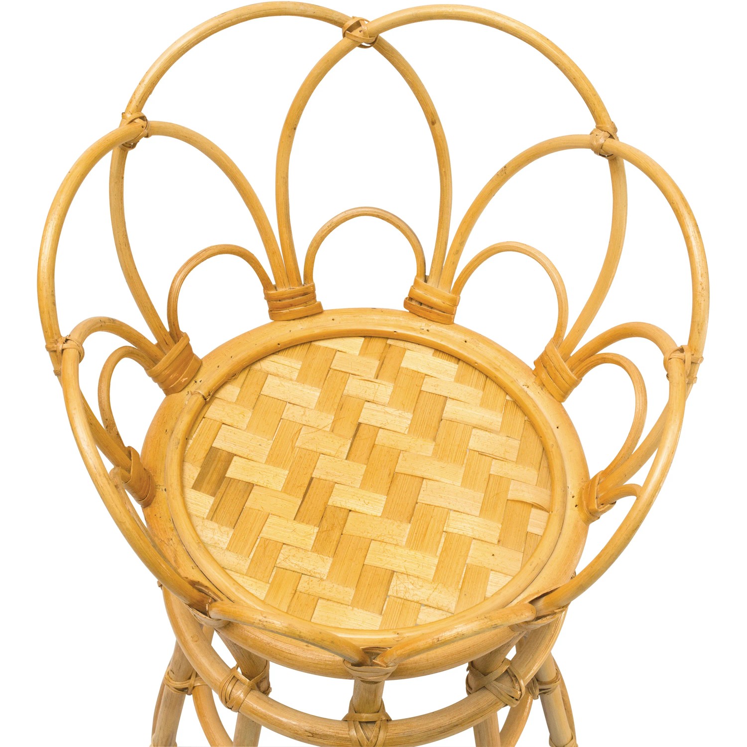 Pflanzständer aus Rattan 65 cm x 35 cm x 35 cm Natur