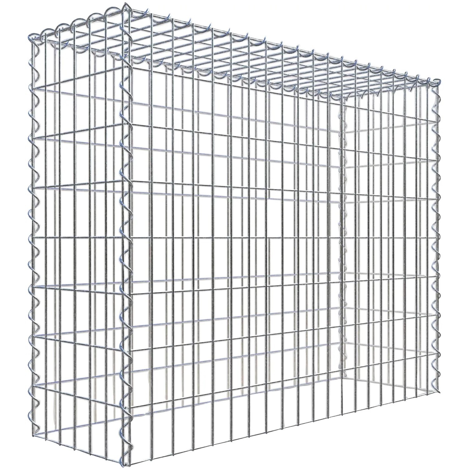 Gabiona Gabione-Anbaukorb Typ 3 80 x 100 x 30 cm Maschenw 5 x 10 cm
