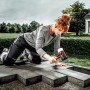 Halder Simplex Schonhammer Ø 60 mm Gummi Schwarz   Superplastik mit Standfuß Kurzer Stiel mit Tempergussgehäuse_12