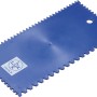 Blauer LUX Zahnspachtel Classic 200 mm aus Kunststoff für Klebstoff und Ausgleichsmasse.