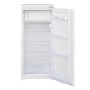 Offener, weißer Telefunken Einbaukühlschrank mit Gefrierfach, 122cm Nische, Schlepptür, leer.