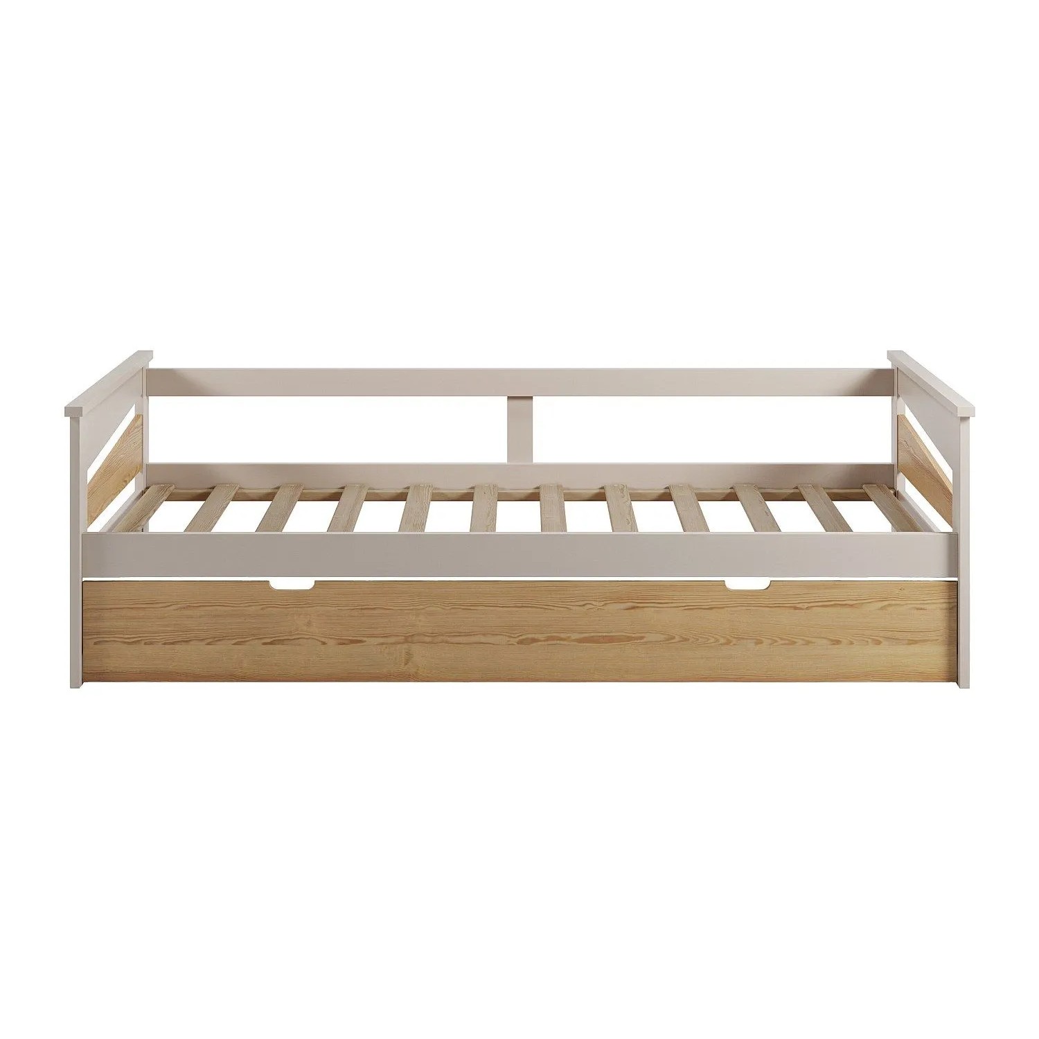 Vente-unique Bettrahmen Luravo Beige  Naturfarben Hell 198.5 cm