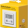Schellenberg Rollladen Zeitschaltuhr Standard im Karton, weiße Steuerung mit Display.